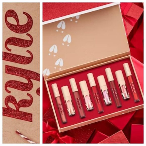 Kylie Cosmetics Holiday Collection Liquid Lipstick & High Gloss Vault - Picture 1 of 16